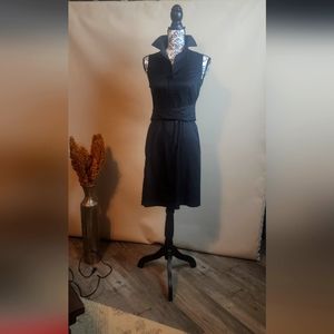 Ann Taylor Sleeveless Black Dress